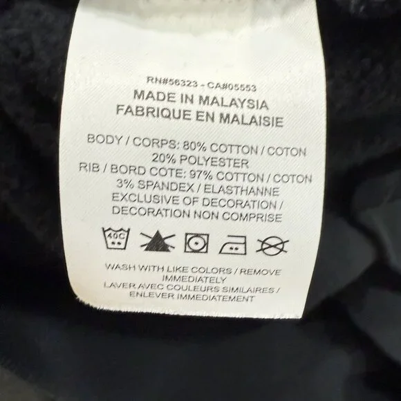 Nike Women's Phoenix V-Neck Sweater SMALL Relaxed Black Streetwear Swoosh - Picture 5 of 5